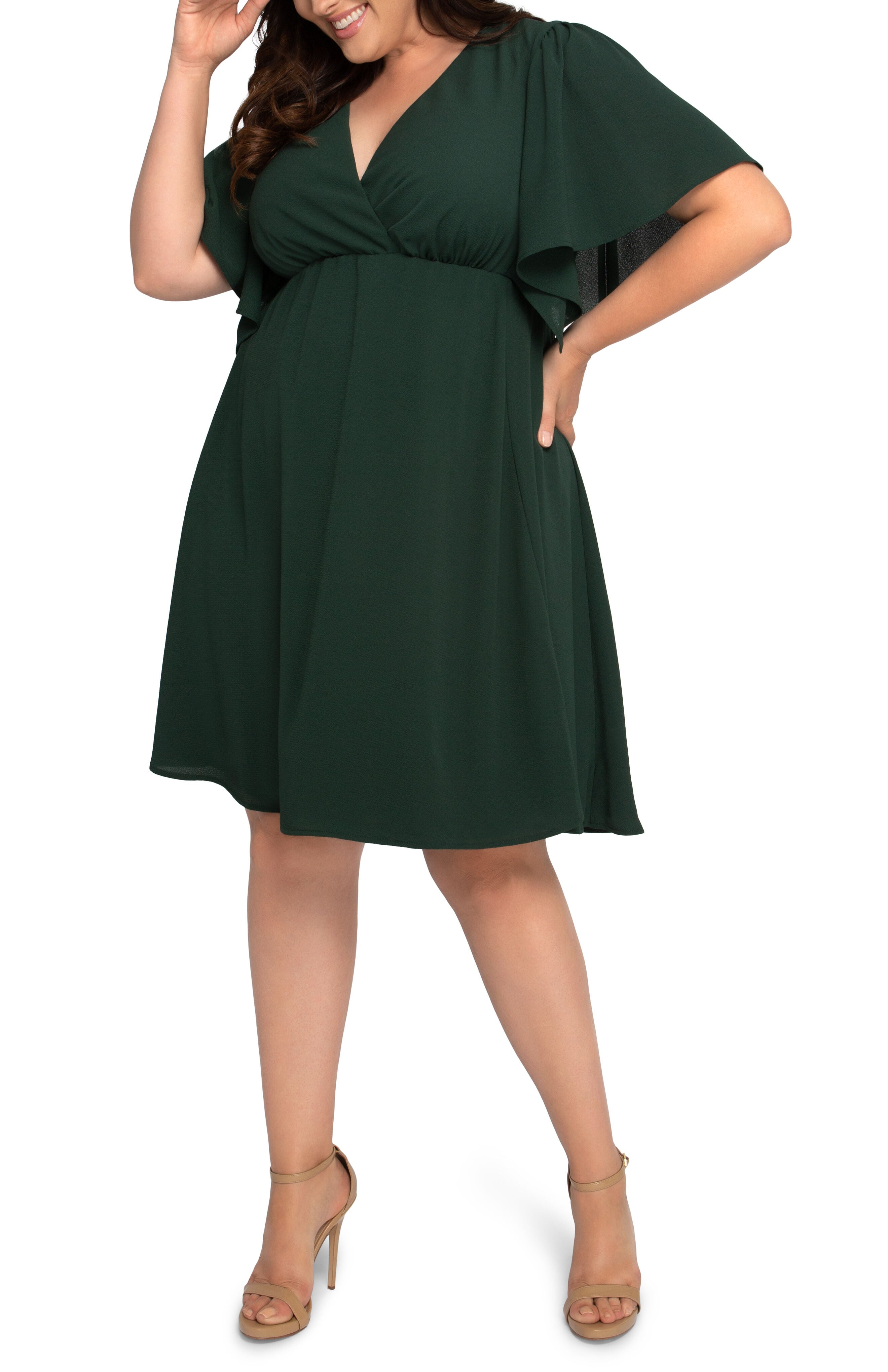 Florence Flutter Sleeve Dress, , alternate image number 6