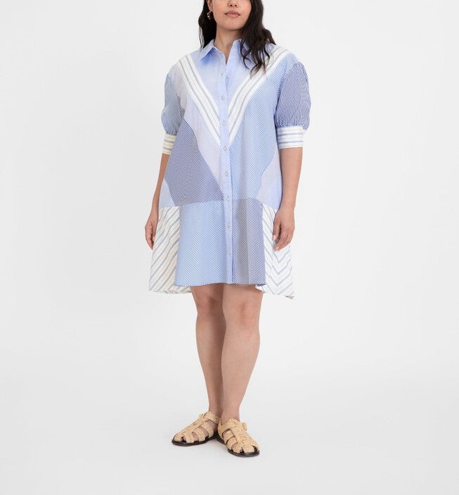 Ladessa Dress, Oxford Blue Multi / Light Blue, hi-res image number null