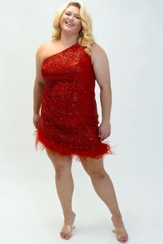FEATHER FRENZY PARTY DRESS