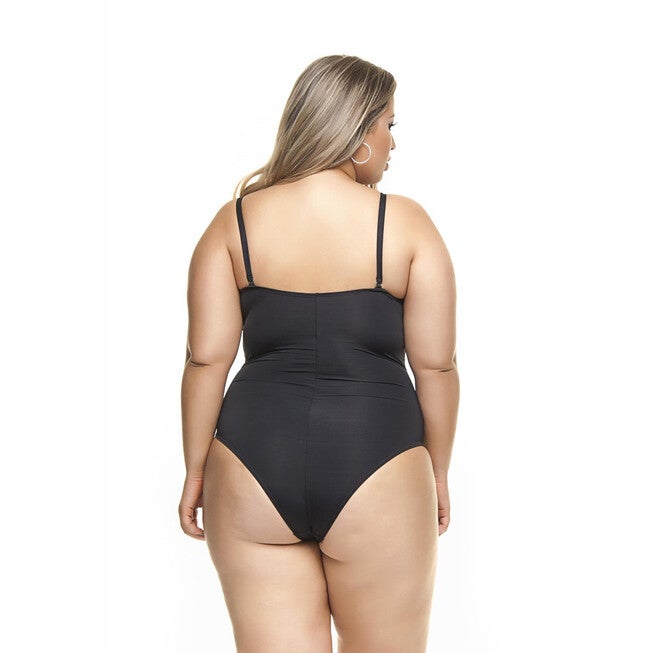 Draped Swimsuit With Padded And Wired Cups, , alternate image number null