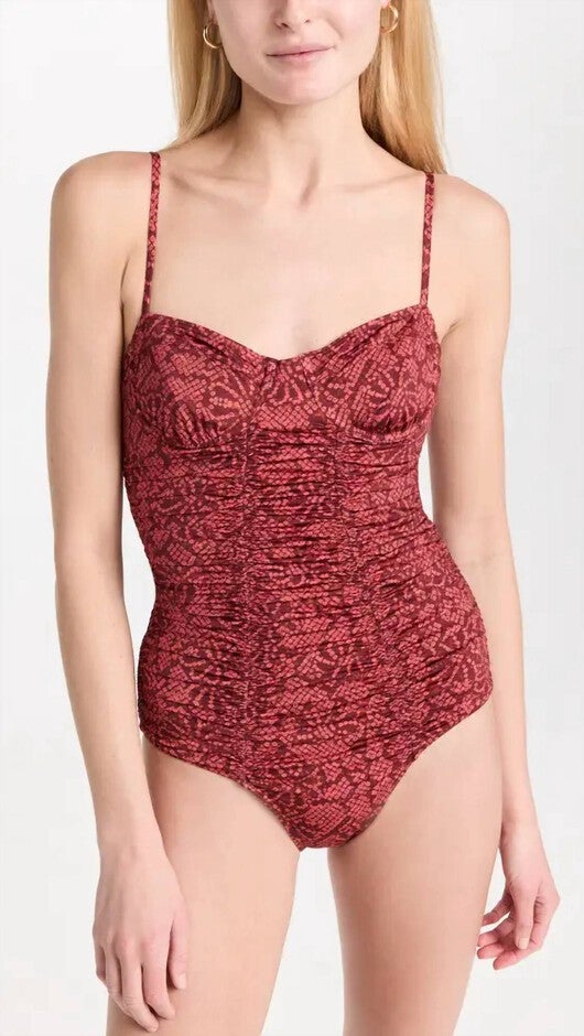BAHIA MAILLOT ONE PIECE IN GLADIOLA RED, Gladiola Red / Red, hi-res image number null