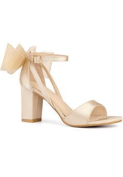 Bow Shoes Chunky Heels Sandals