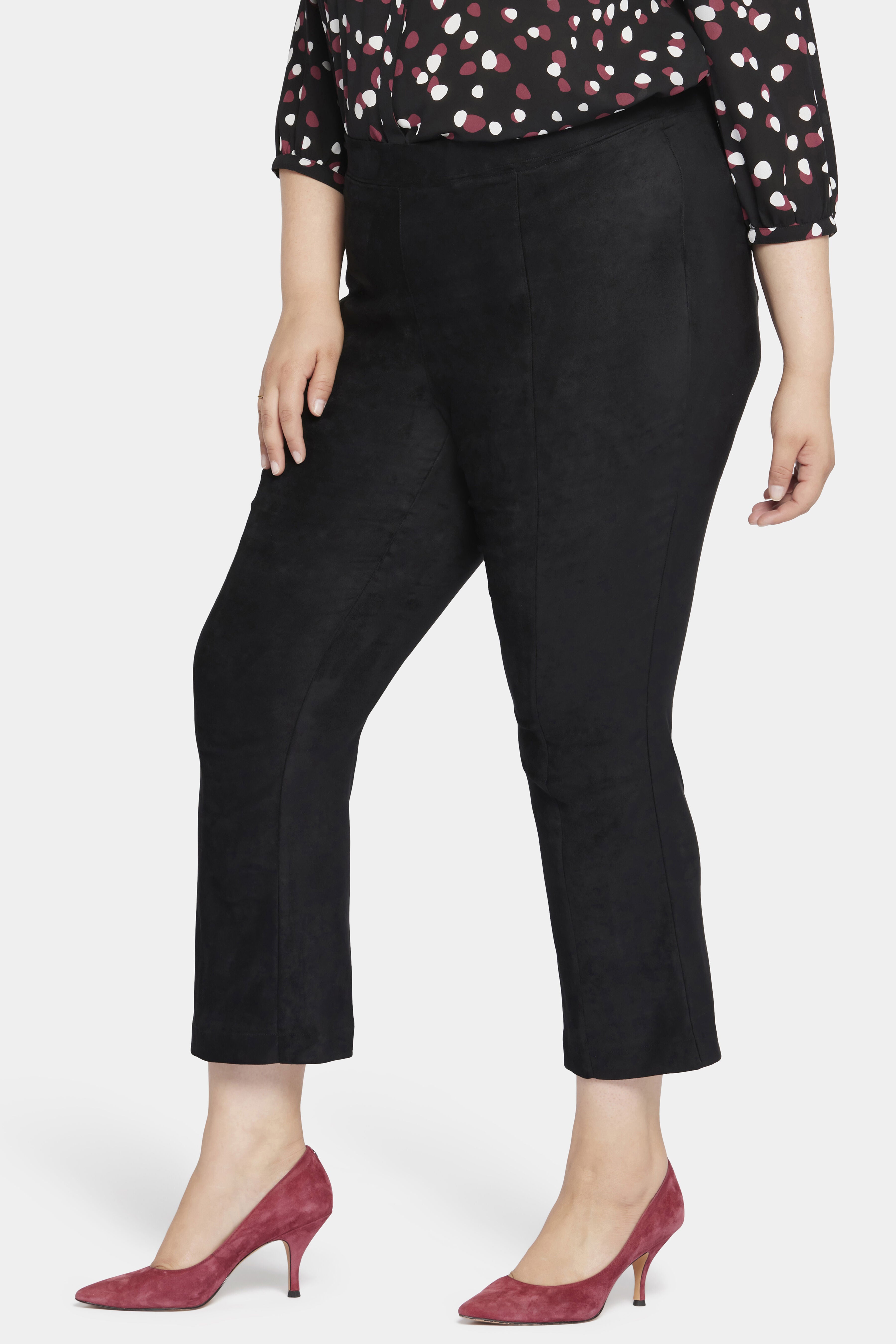 Suede Pull On Slim Bootcut, Black / Black, alternate image number 1