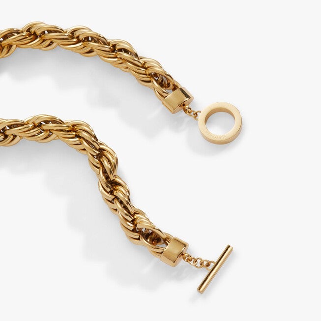 Large Rope Chain Toggle Bracelet, Silver / Silver, alternate image number 1