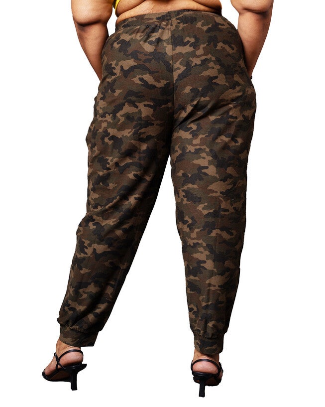 Kyra Camo Jogger Pants, Camo Army Green / Olive Green, alternate image number null