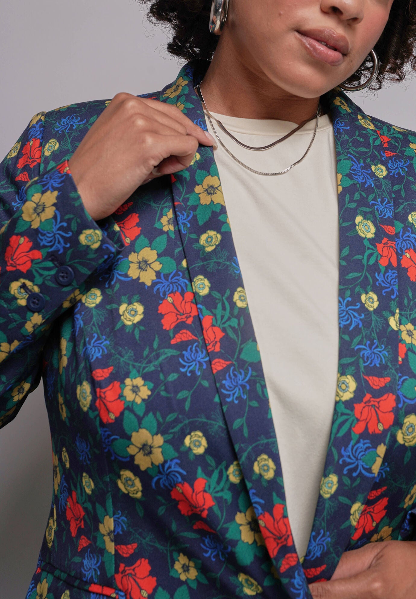 The Empower Tux Blazer, WILDFLOWER CHILI / Red, alternate image number 3