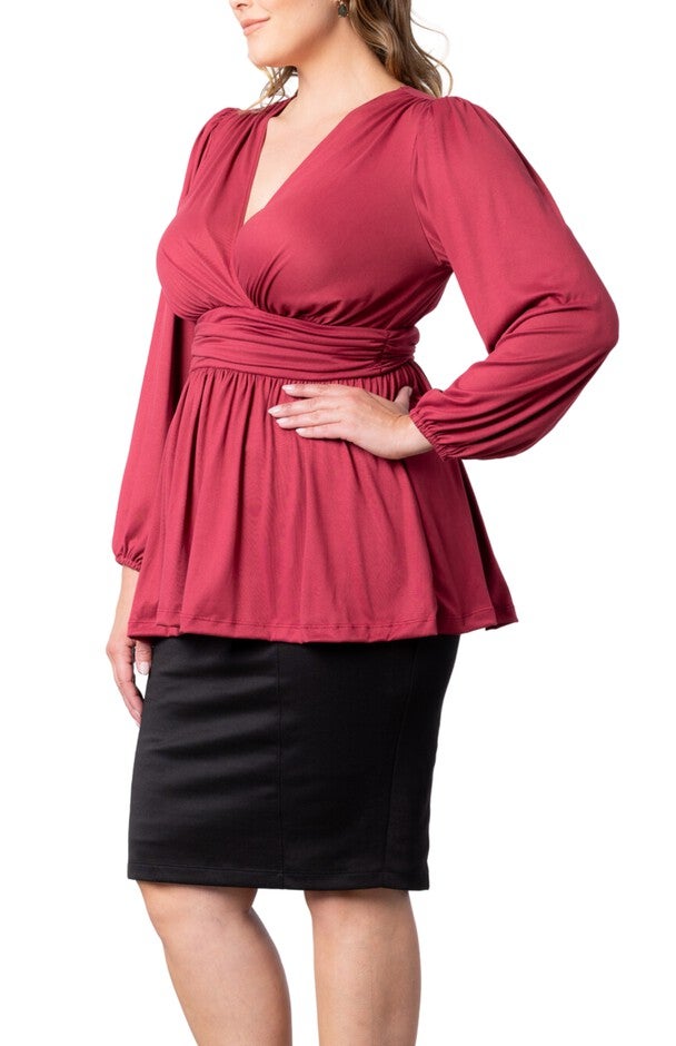 Leah Long Sleeve Tunic Top, , alternate image number null