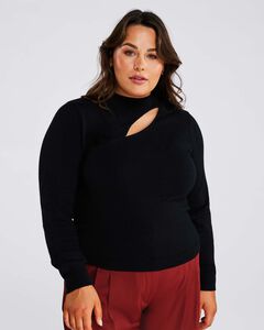Cut Out Crewneck Sweater