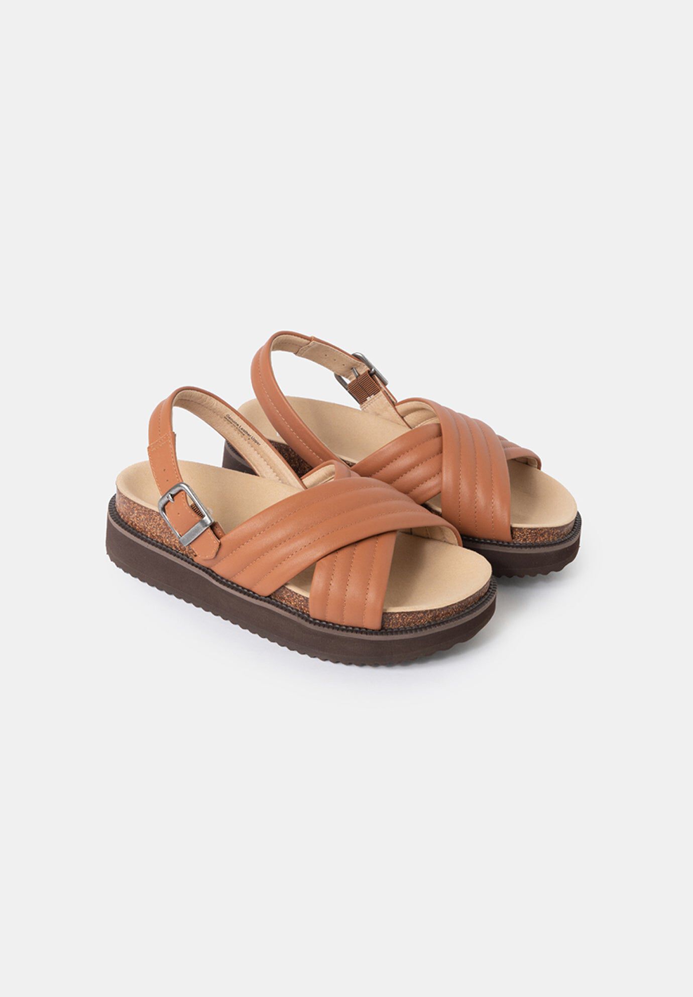 Sutton Footbed Sandals, Cognac / Burnt Orange, alternate image number 1