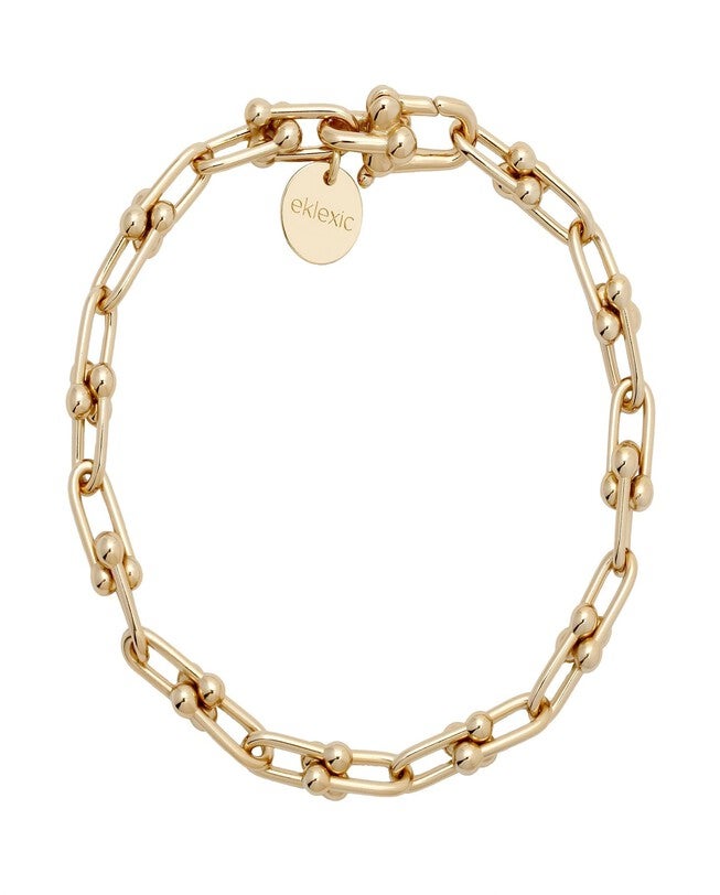 Small Margaux Anklet 10 inches Gold, Gold / Gold, hi-res image number 0