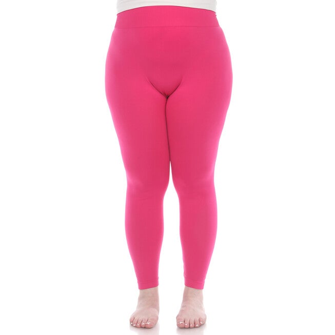 Super-Stretch Solid Leggings, Fuchsia / Pink, hi-res image number null