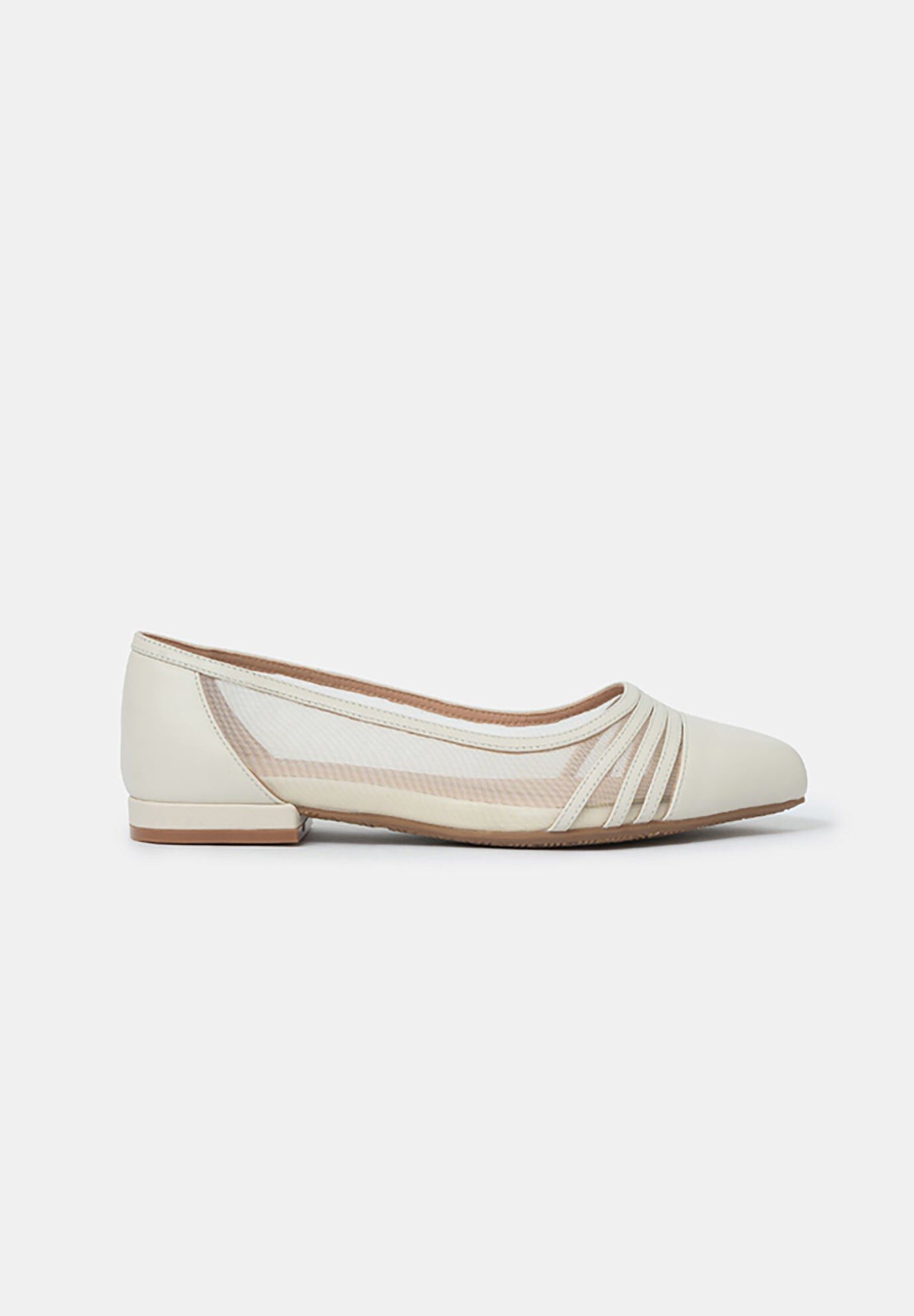 Celeste Ballerina Flats, Dove / Ivory, hi-res image number 0