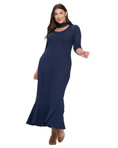 JORDAN CUTOUT RIB DRESS
