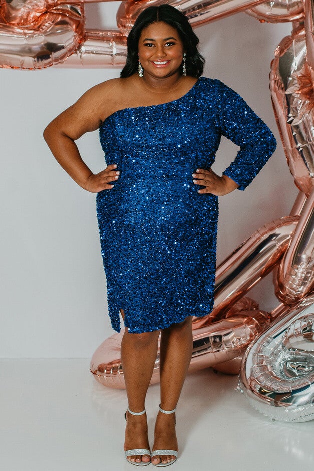 Set in Stone Short Party Dress, Sapphire / Cobalt, hi-res image number 0