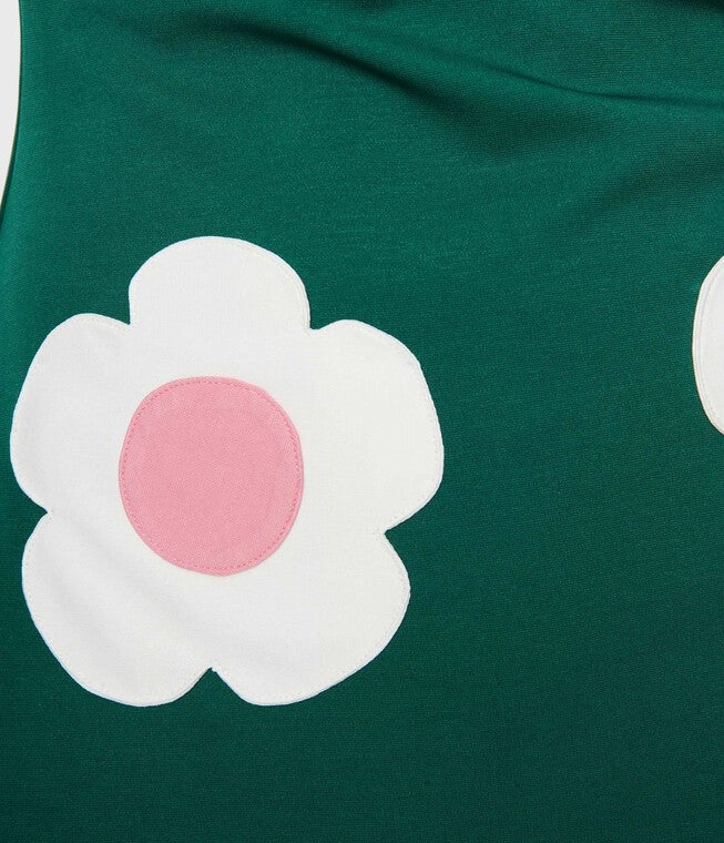 Smak Parlour Emerald & Pink Daisy Haute Gossip Mini Dress, , alternate image number 6