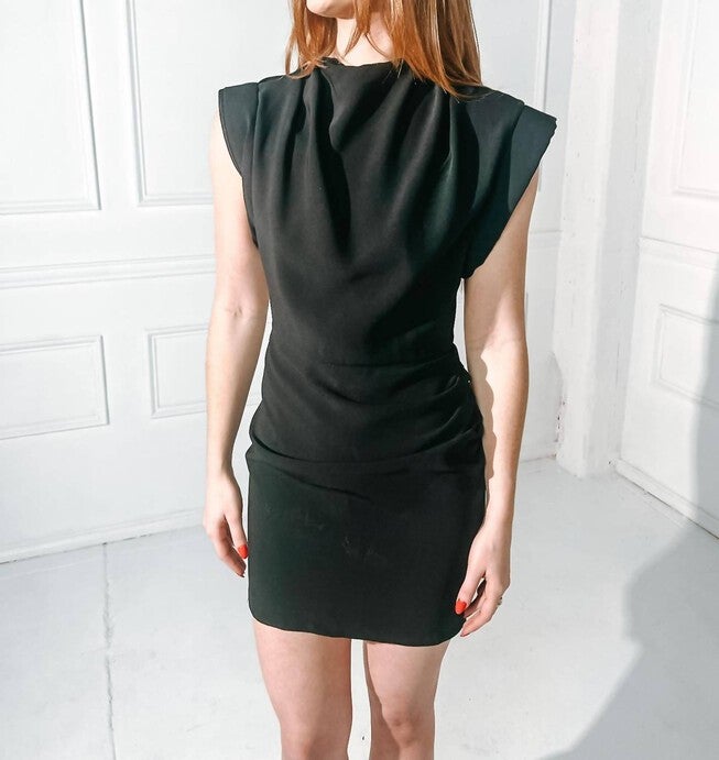 EDRINA DRESS IN BLACK, Black / Black, hi-res image number null