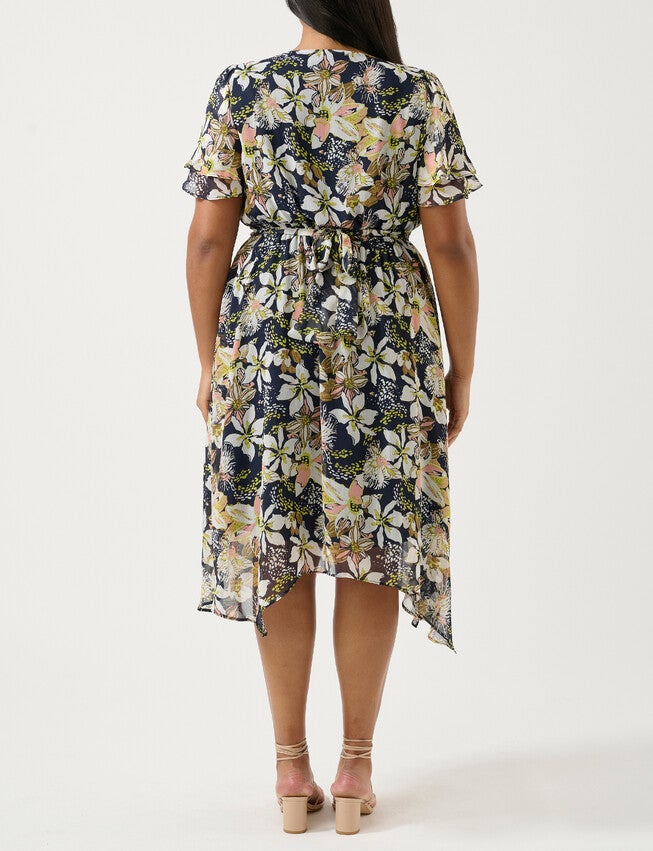 Wilsons Prom Dress, Print / Navy, alternate image number 3