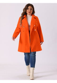 A-Line Peter Pan Collar Double Breasted Peacoat