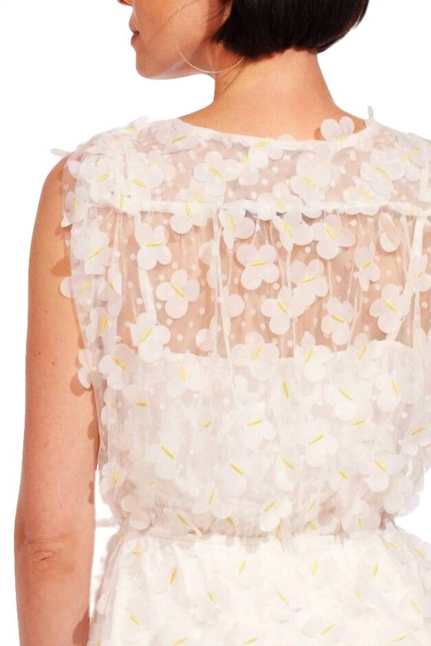 GLORY TOP IN DAFFODIL PETAL, Daffodil Petal / White, alternate image number null