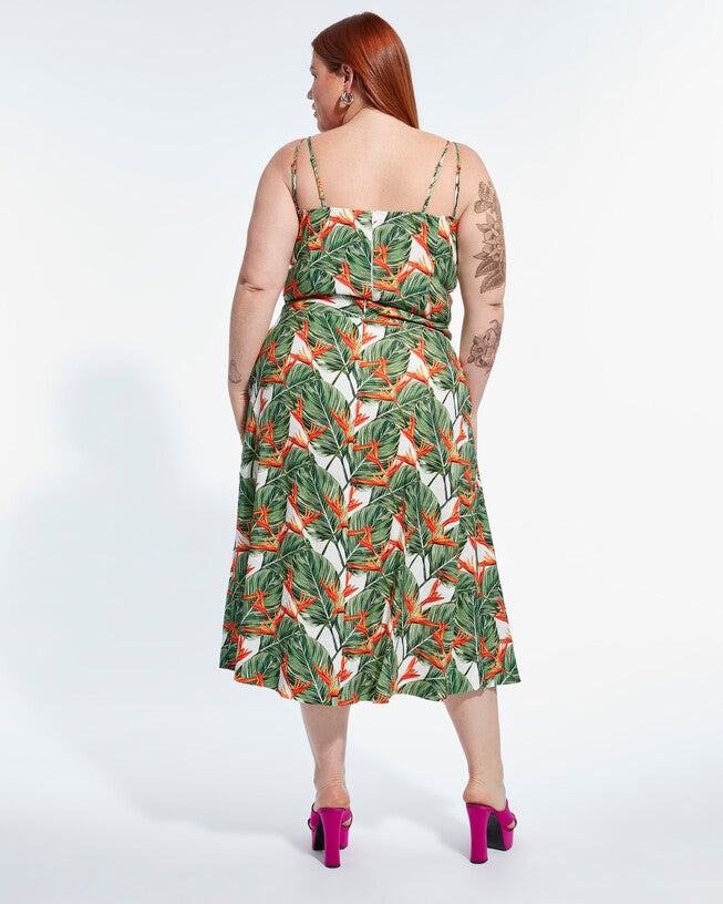 PUNTA CANA TOP, Punta Cana Print / Kelly Green, alternate image number null