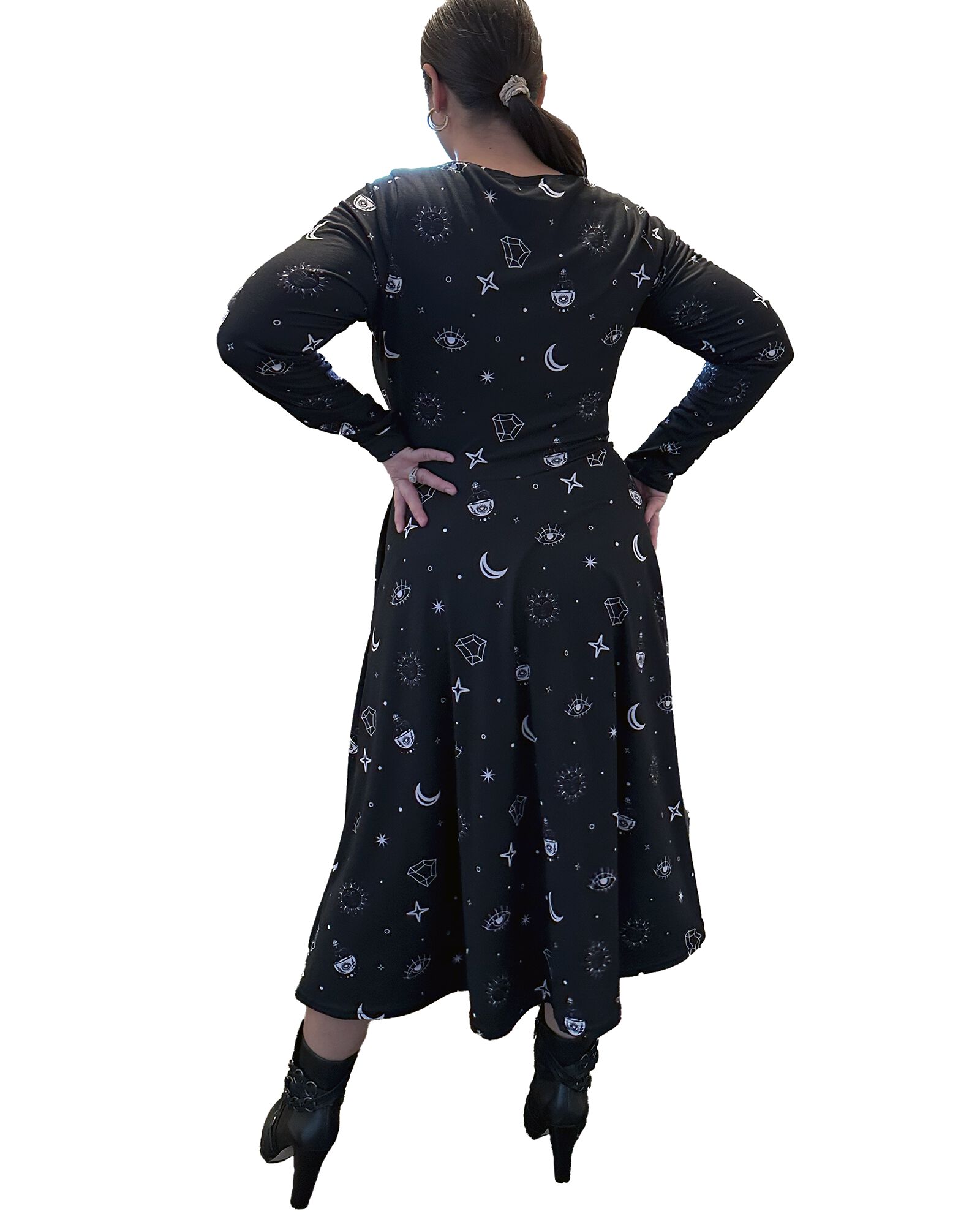 Cosmic Alchemy Long Sleeve Midi Dress, , alternate image number 5