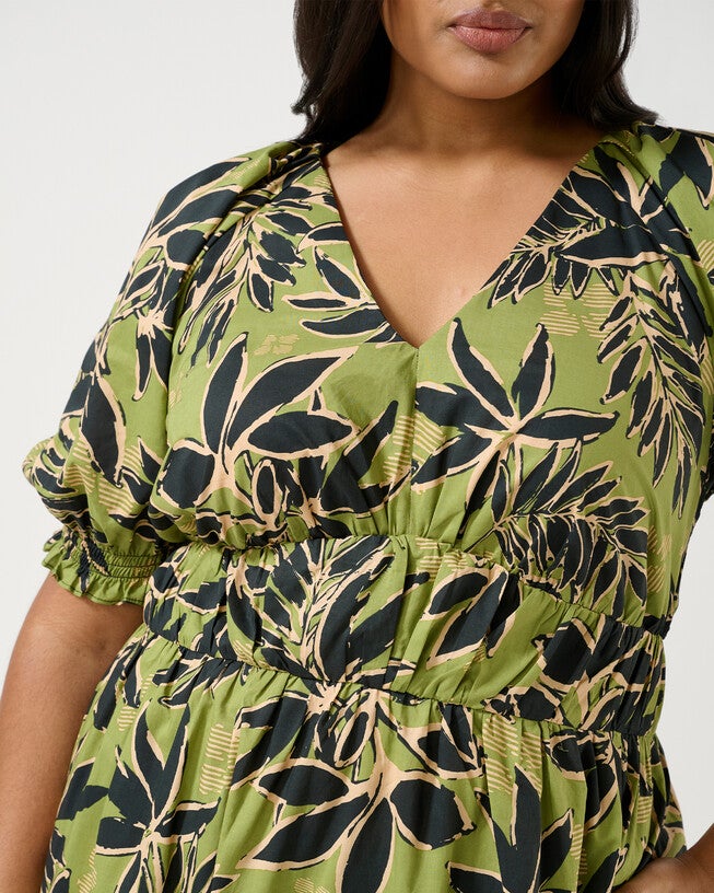 WILDLEAF DRESS, Print / Light Green, alternate image number 4