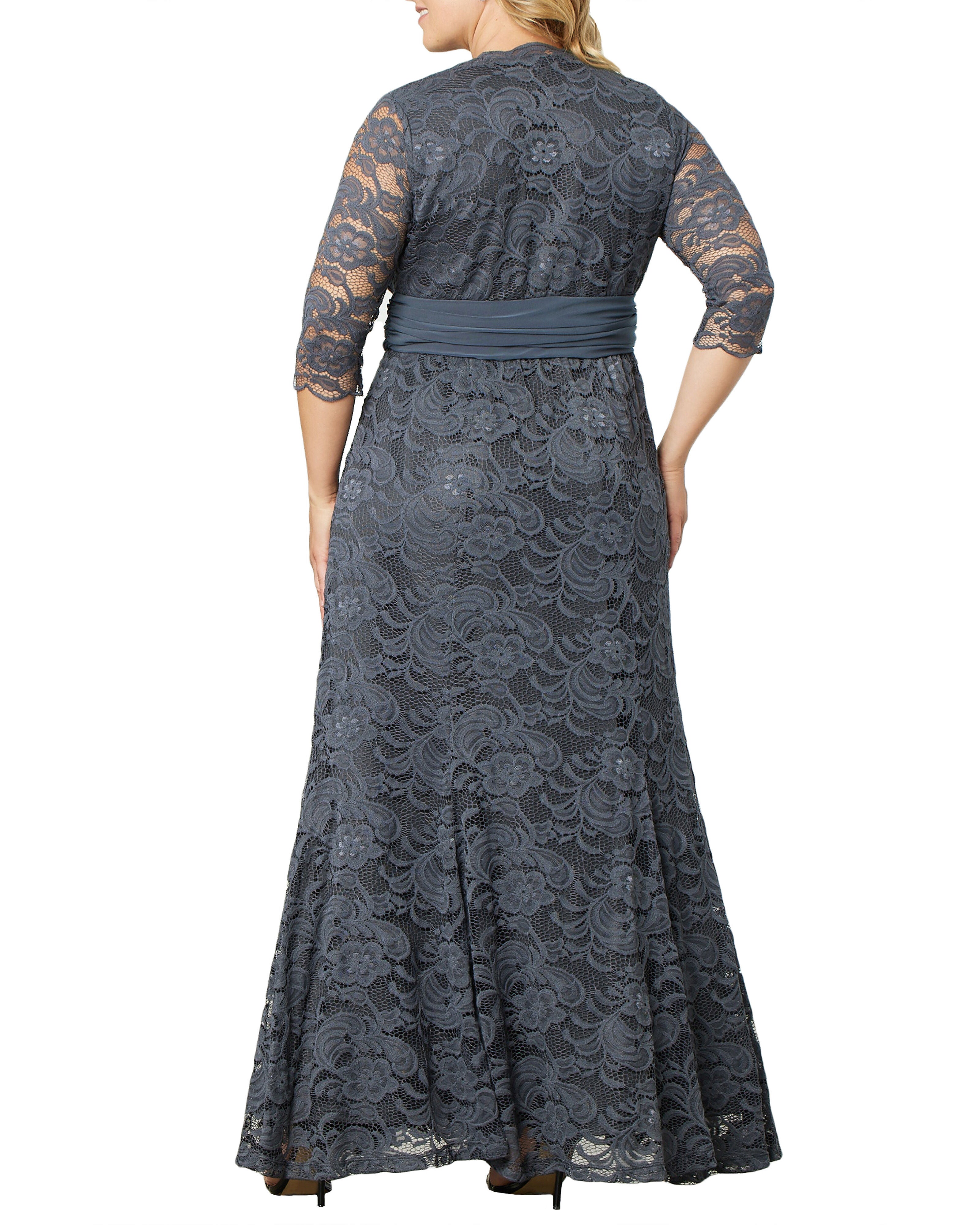 Screen Siren Lace Evening Gown, , alternate image number 7