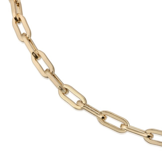 Medium Link Chain Bracelet 7.5 inches Gold, Gold / Gold, alternate image number 1
