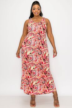 ARIES SLEEVELESS MAXI DRESS
