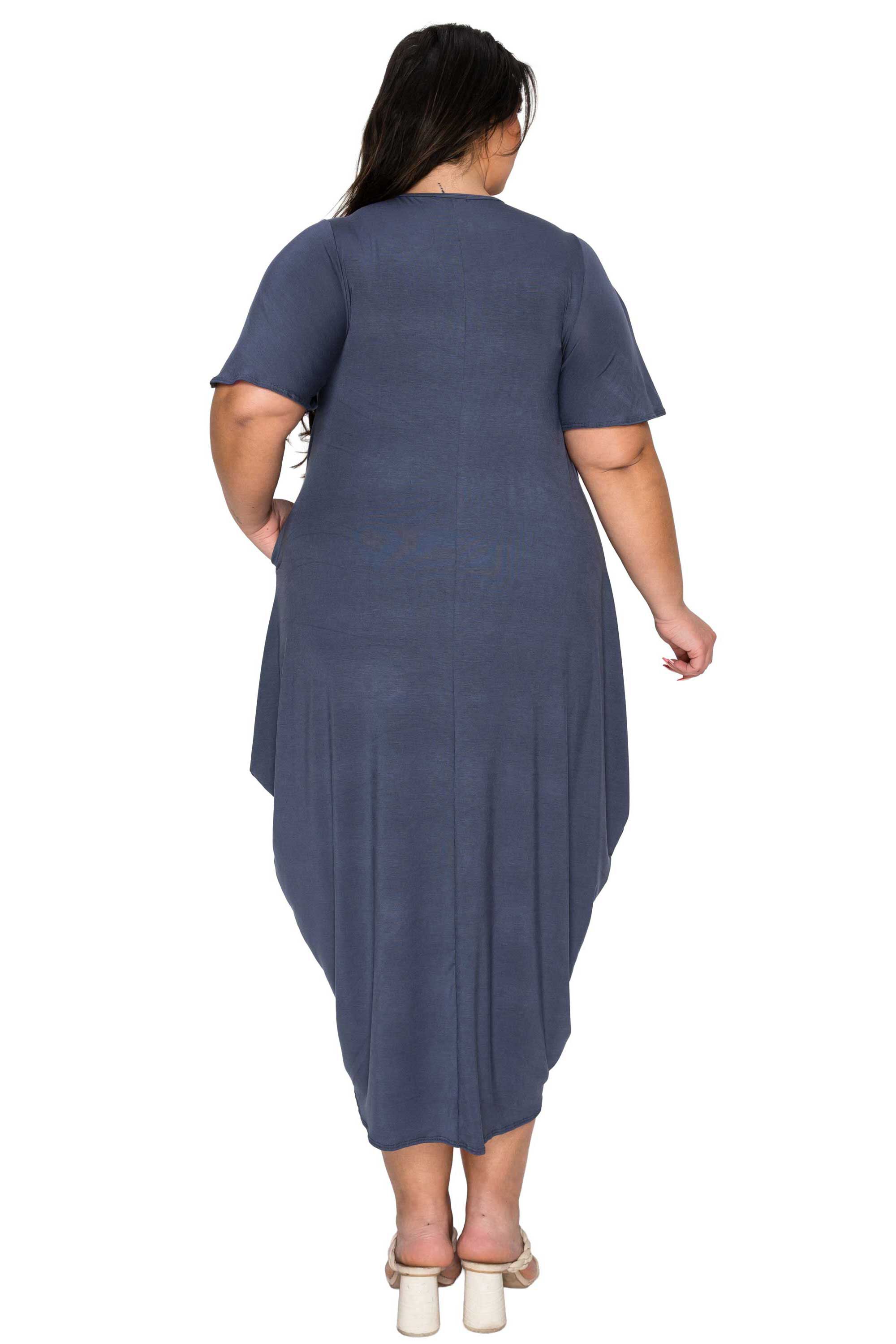 Liz Flutter Sleeve Pocket Dress, Charcoal / Charcoal Grey, alternate image number 2