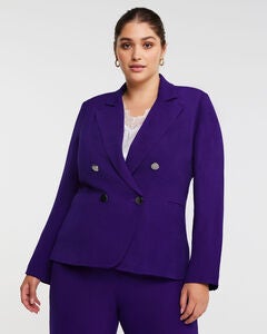 Clever Double Breasted Black Blazer