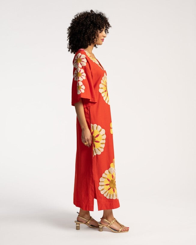 Delightful Caftan, CoralMuti / Coral, alternate image number 2