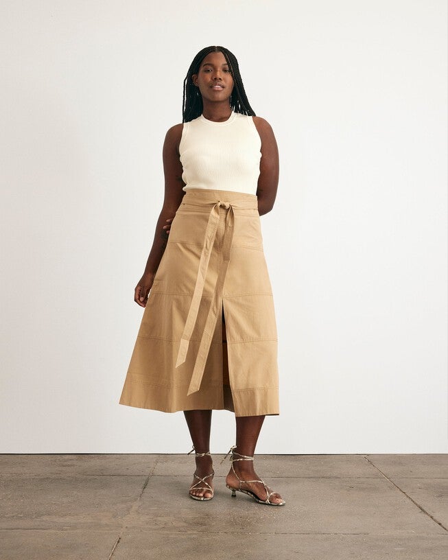 Hudson Skirt, Dark Khaki / Tan, hi-res image number null