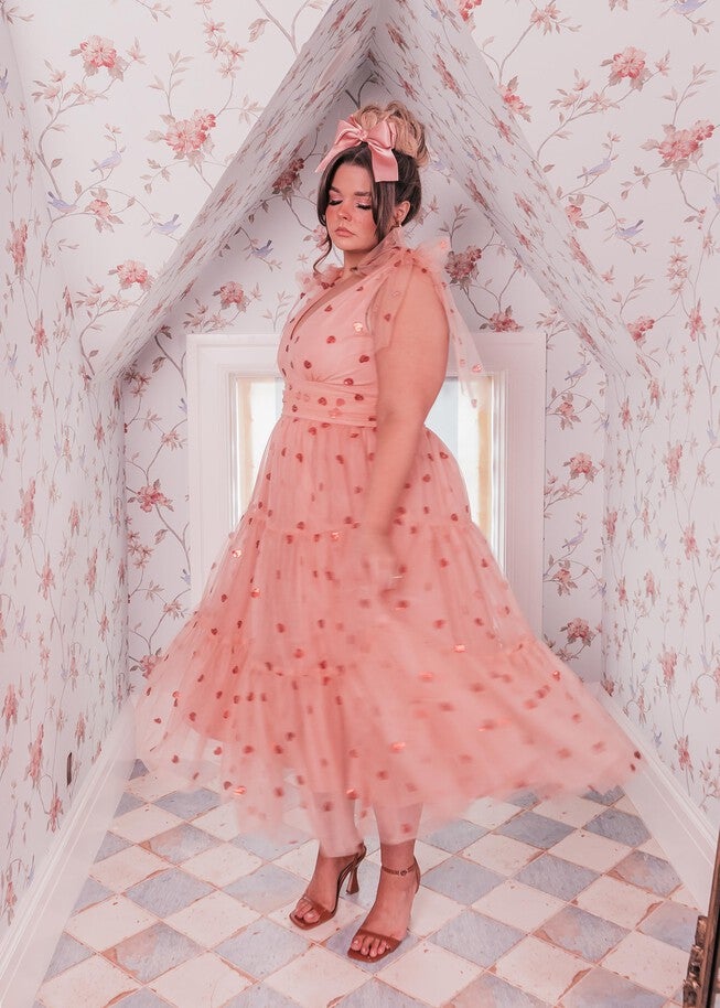 Sweetheart Dress, Pink / Pink, alternate image number null