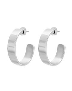 1" Skylar Hoops Silver
