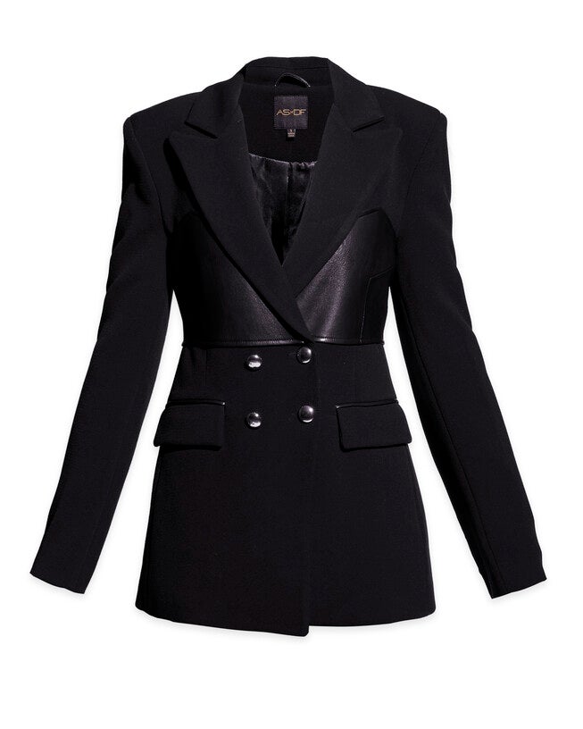 Vera Bustier Blazer, Black / Black, hi-res image number 0