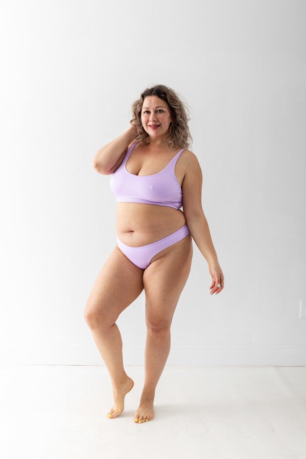 Demure Lavender Shelf Bikini Top, Lilac / Lilac, alternate image number null