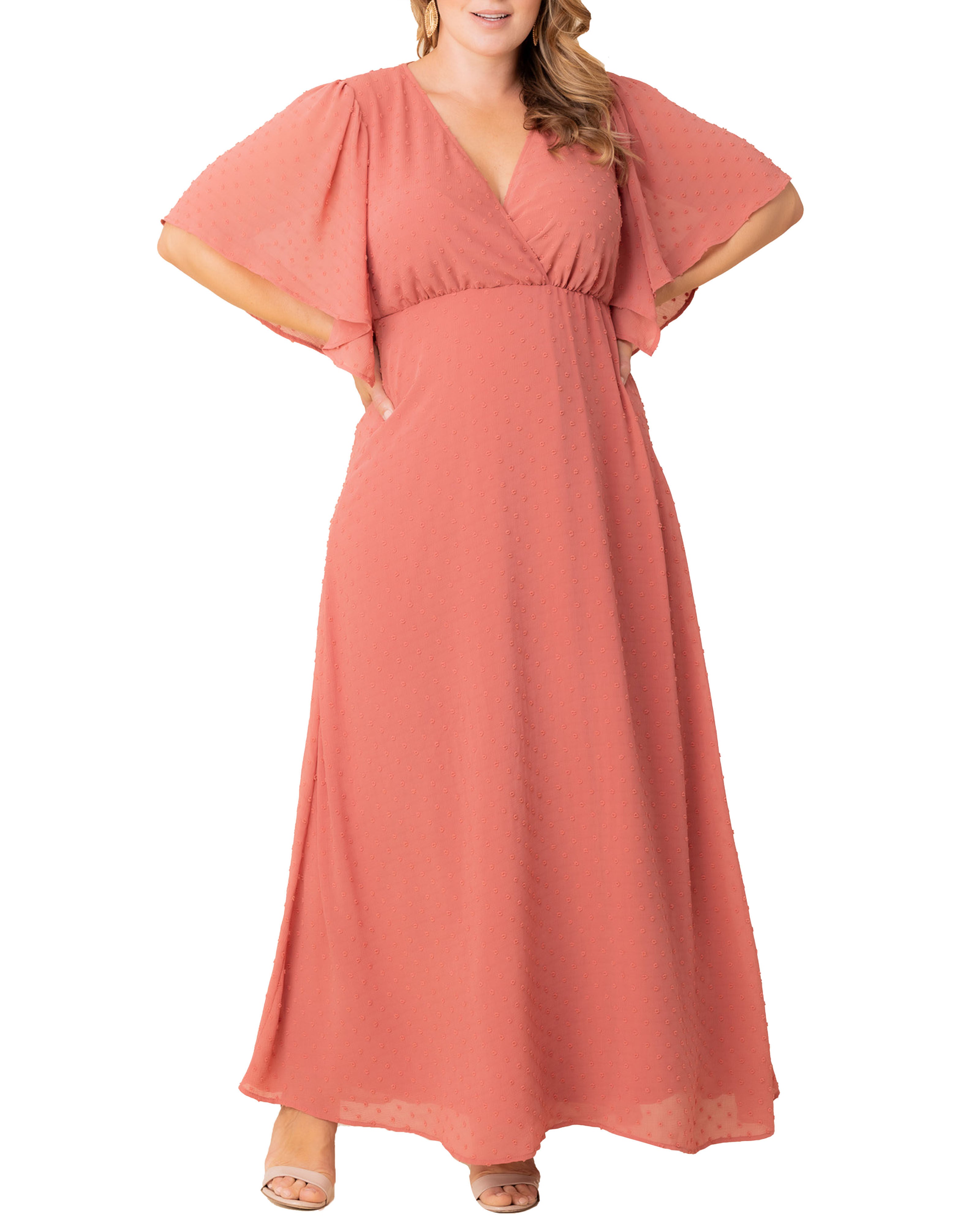 Carmella Evening Gown, PEACHY KEEN / Peach, hi-res image number 0