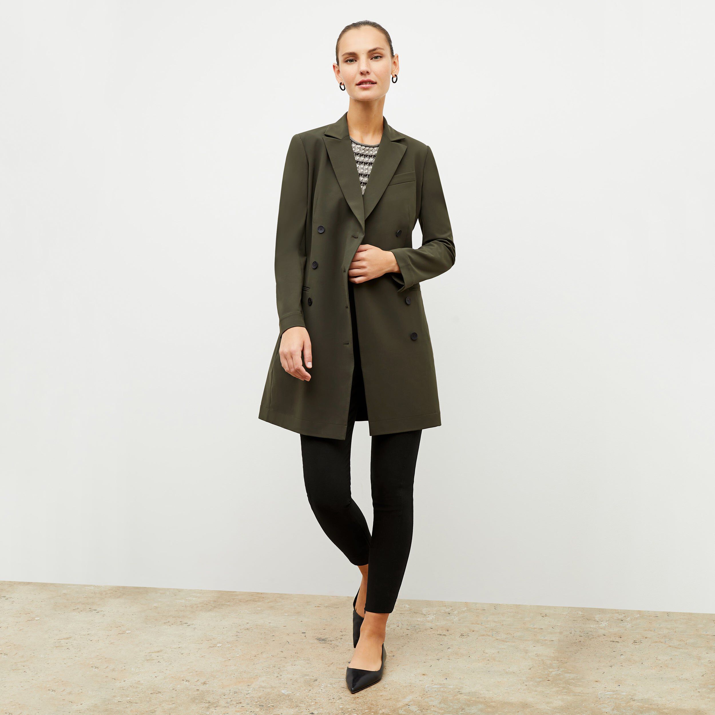 Gwynne Dress - OrigamiTech, Olive / Olive Green, alternate image number 2