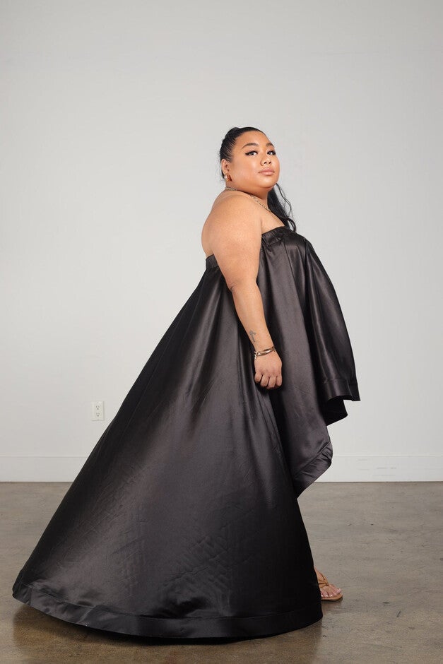 Selene Dress Petite, Black / Black, alternate image number null
