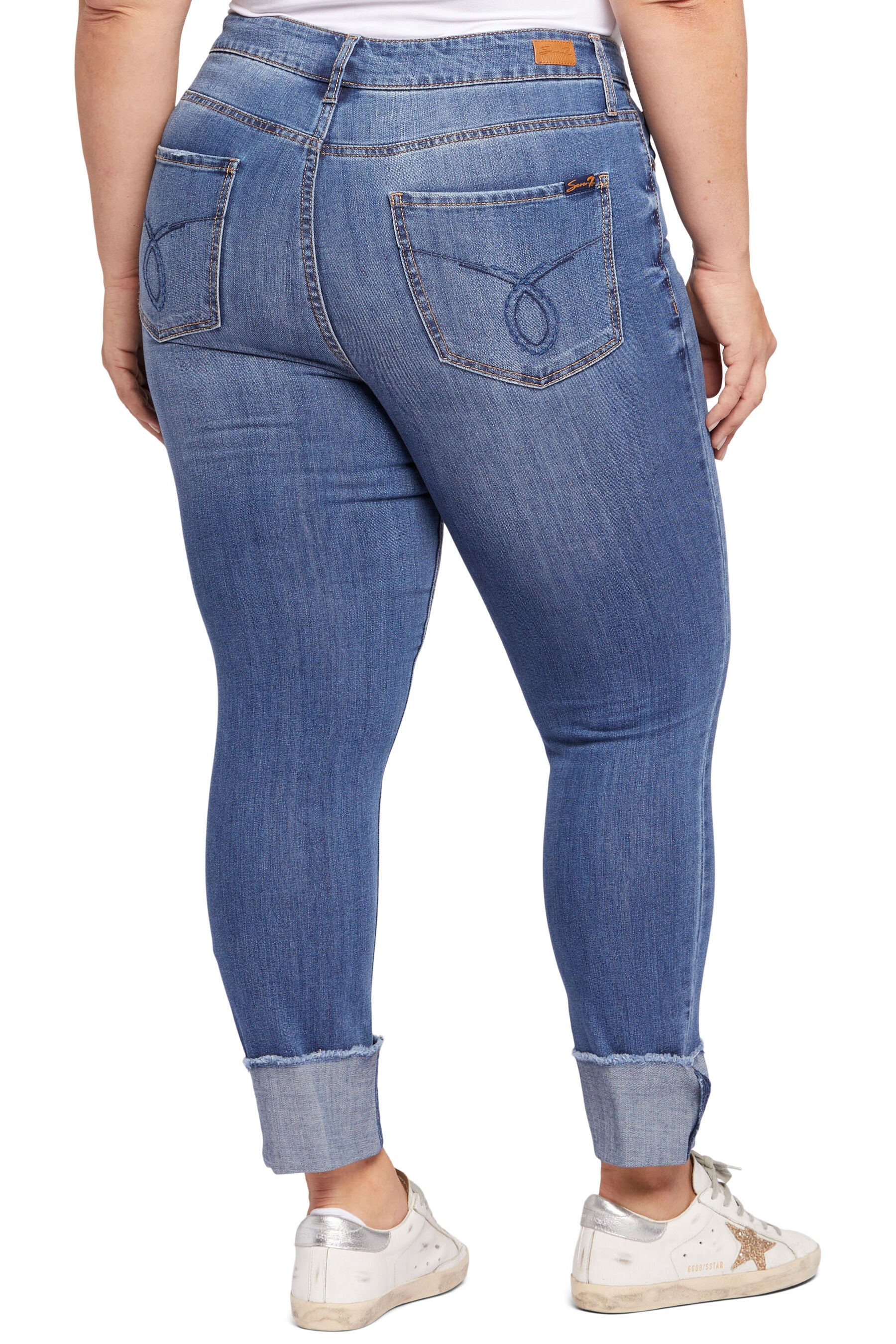 Boyfreind Slim Straight, Gloss / Medium Wash, alternate image number 1