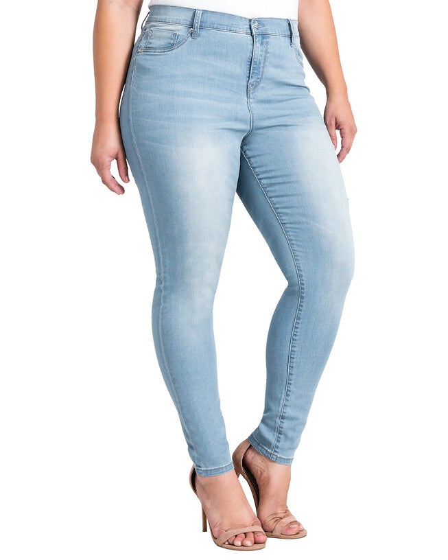 Hi Wire Soft Distressing Light Wash Destroyed Cropped Ankle Jeans, 1649 Oh Baby / Light Wash, alternate image number null