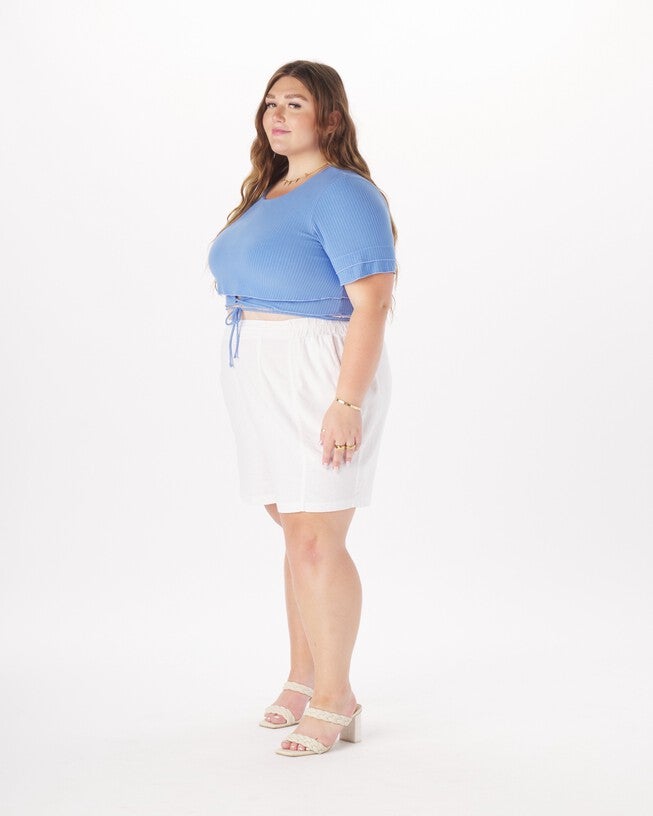 Dominique Tie-Around Crop Top, , alternate image number 3