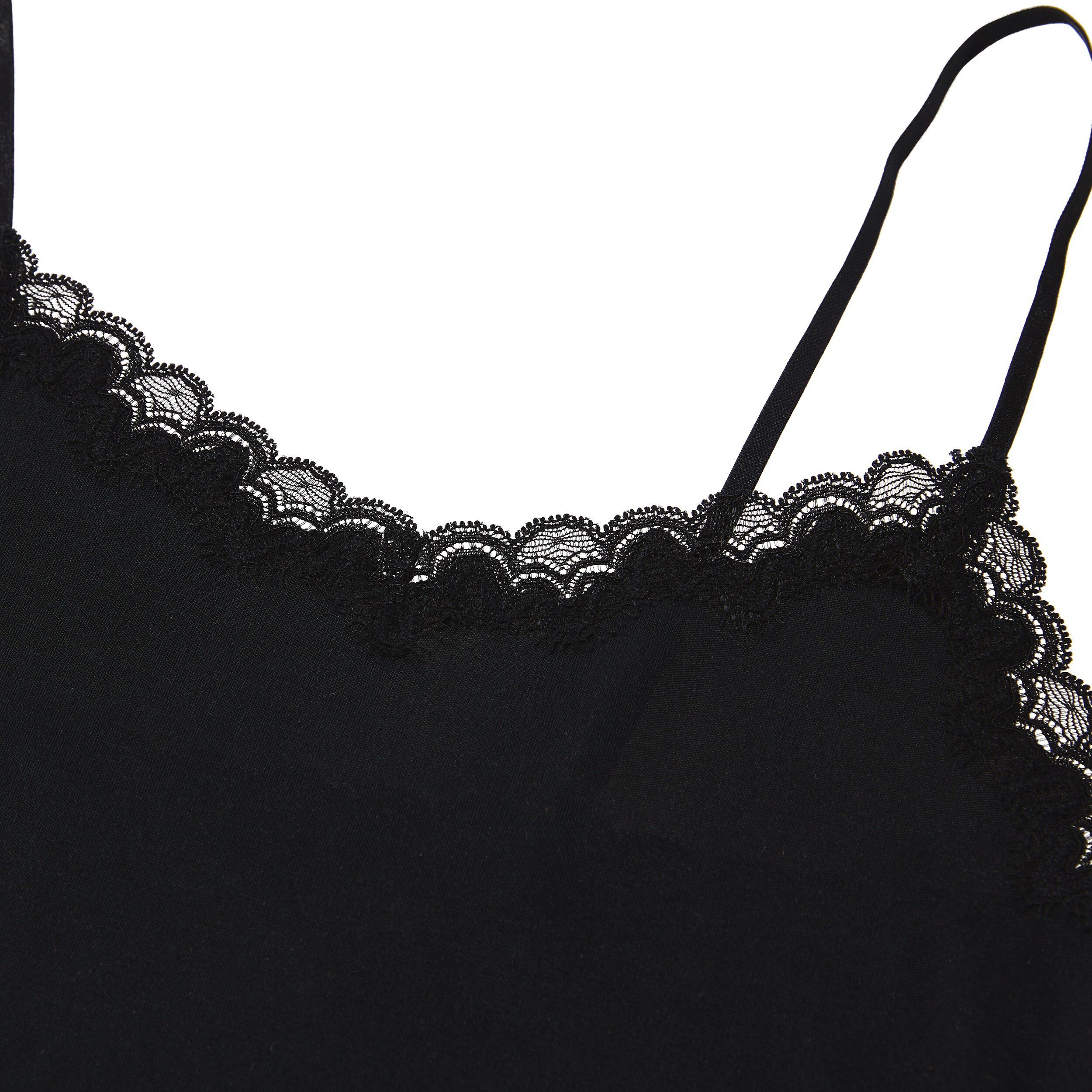 Soft Silk Camisole, Tap Shoe Black / Black, alternate image number 2