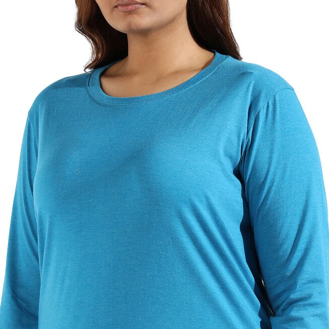 Blue Round Neck Tee, , alternate image number null