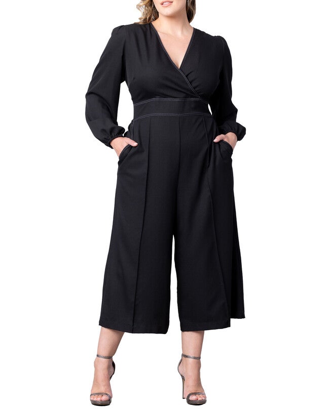 Tessa Cropped Wide-Leg Jumpsuit, BLACK NOIR / Black, hi-res image number null