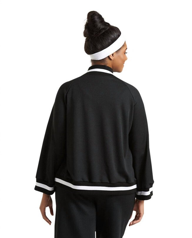 HUDSON BOMBER JACKET, Black / Black, alternate image number 2