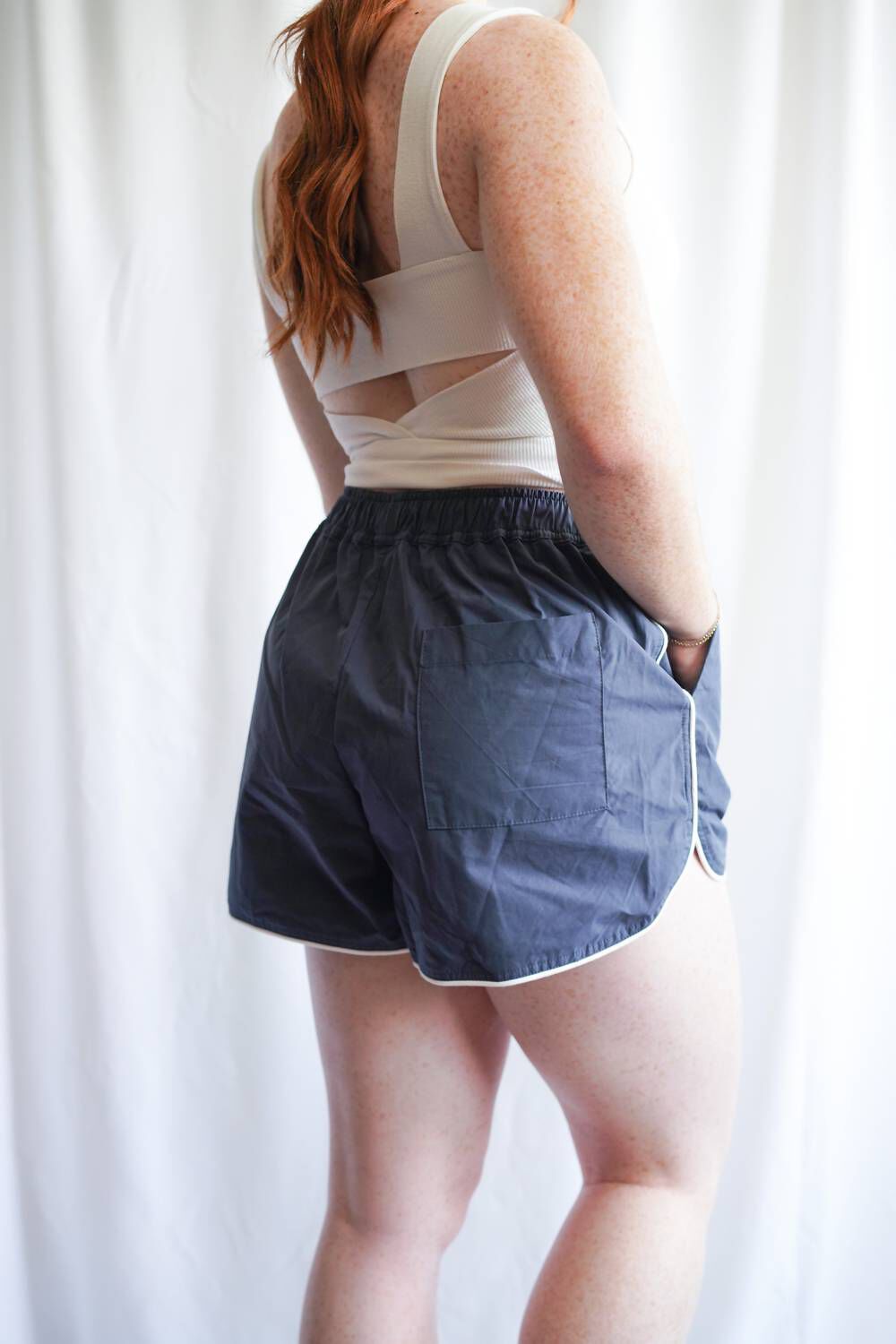 Tennis Shorts In Navy, , alternate image number 2