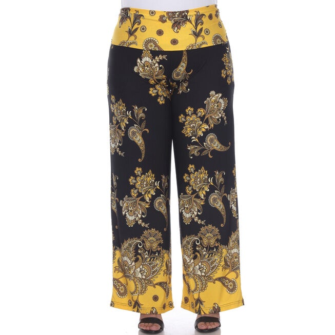 Floral Paisley Printed Palazzo Pants, , alternate image number 5
