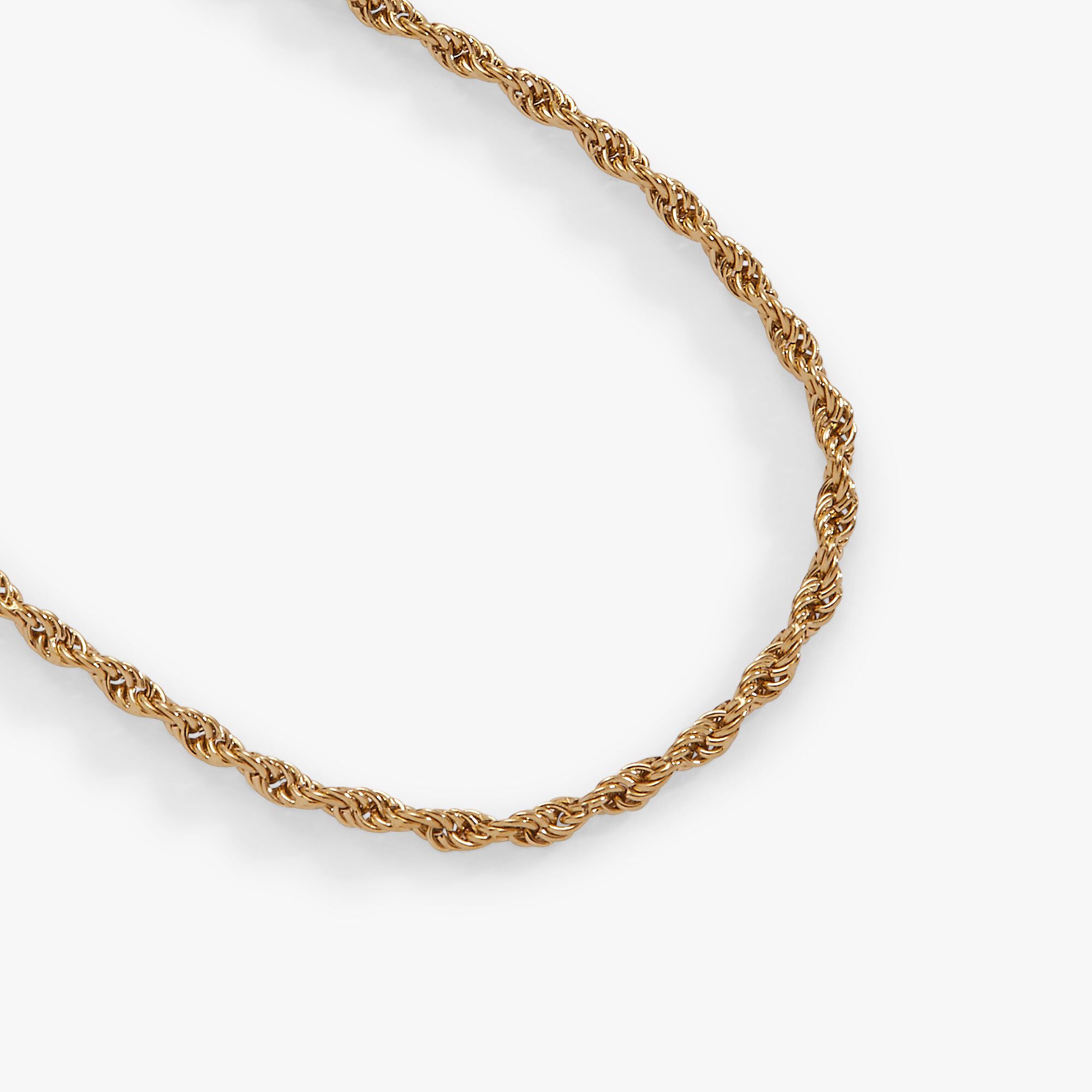 Mini Rope Chain Bracelet, Gold / Gold, alternate image number 1